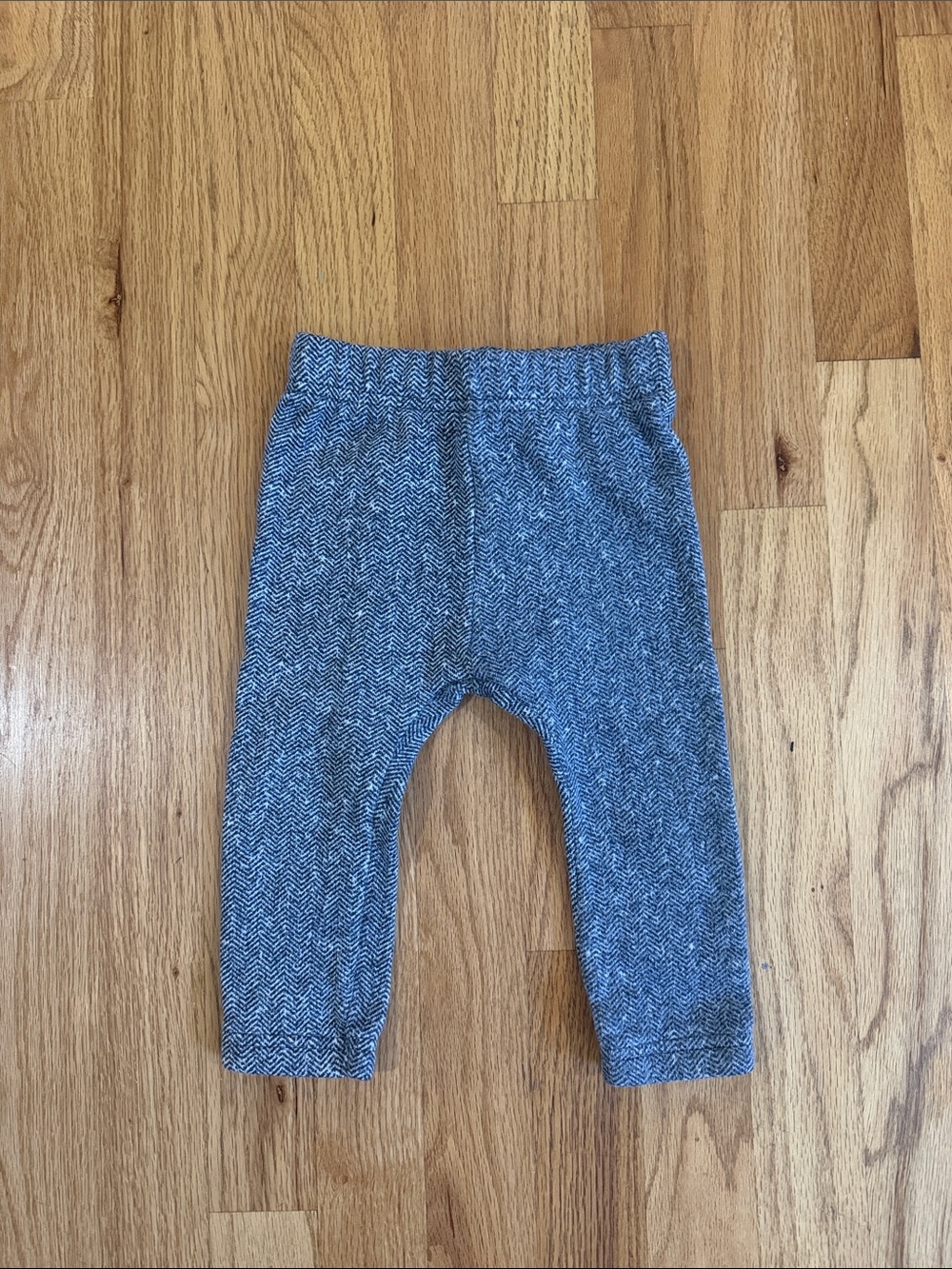 Carter's Blue Herringbone Knit Leggings